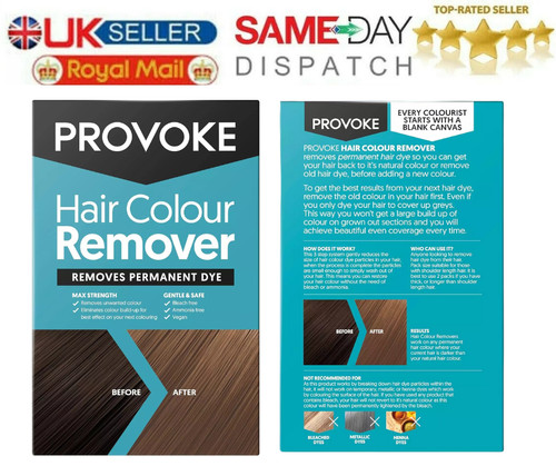 Hair colour remover - hair, provoke