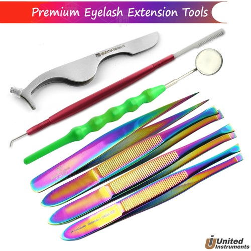 Multi rainbow color eyelash - rainbow,
